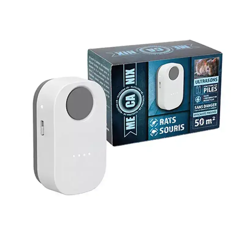 Ultrasoon verjager Rat & Muis 50m2 Batterij